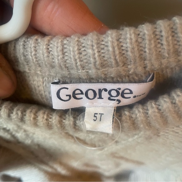 Grey Ruffled Toddler Sweater • George - Picture 4 of 4